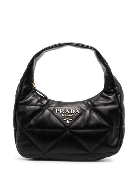 prada logo plaque quilted shoulder bag|prada diagramme shoulder bag.